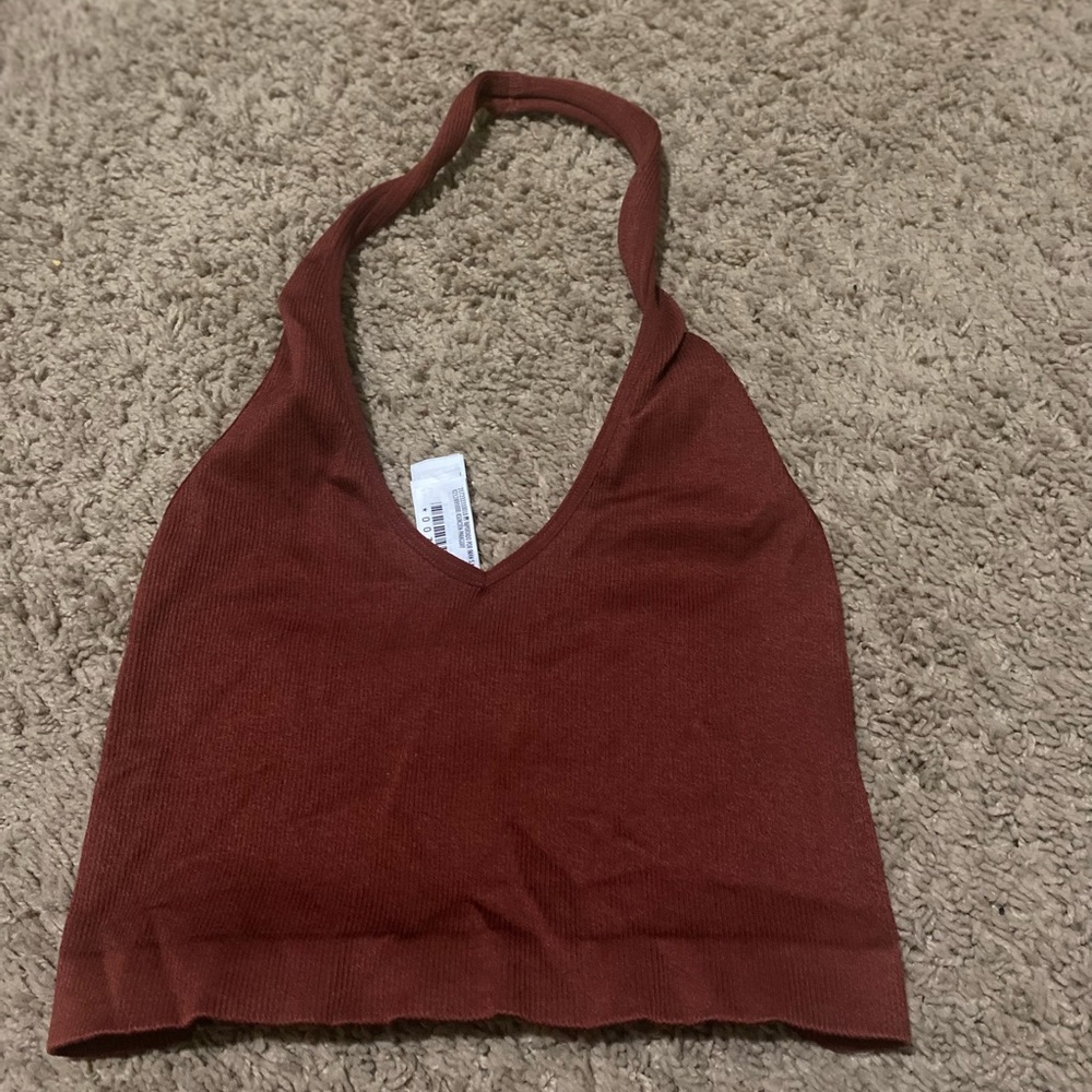Maroon top